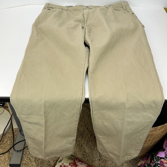 Dickies Carpenter Jeans Relaxed Fit 40X32 Work Pants Pockets Utility Loop Khaki - Picture 11 of 12